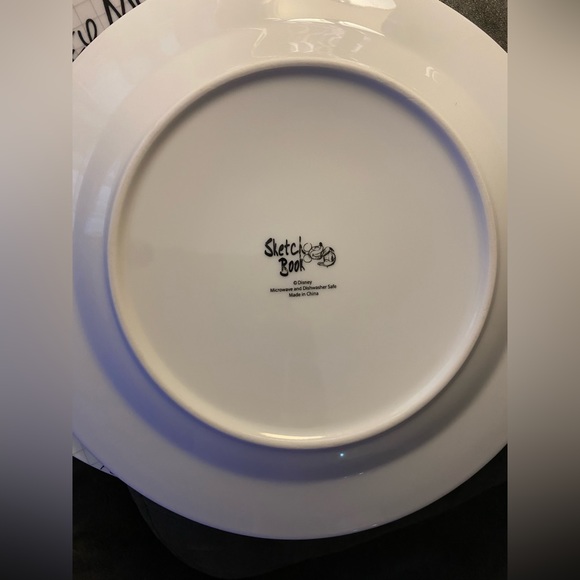 DISNEY Mickey Mouse Sketch Book Ceramic Plate - Picture 9 of 9